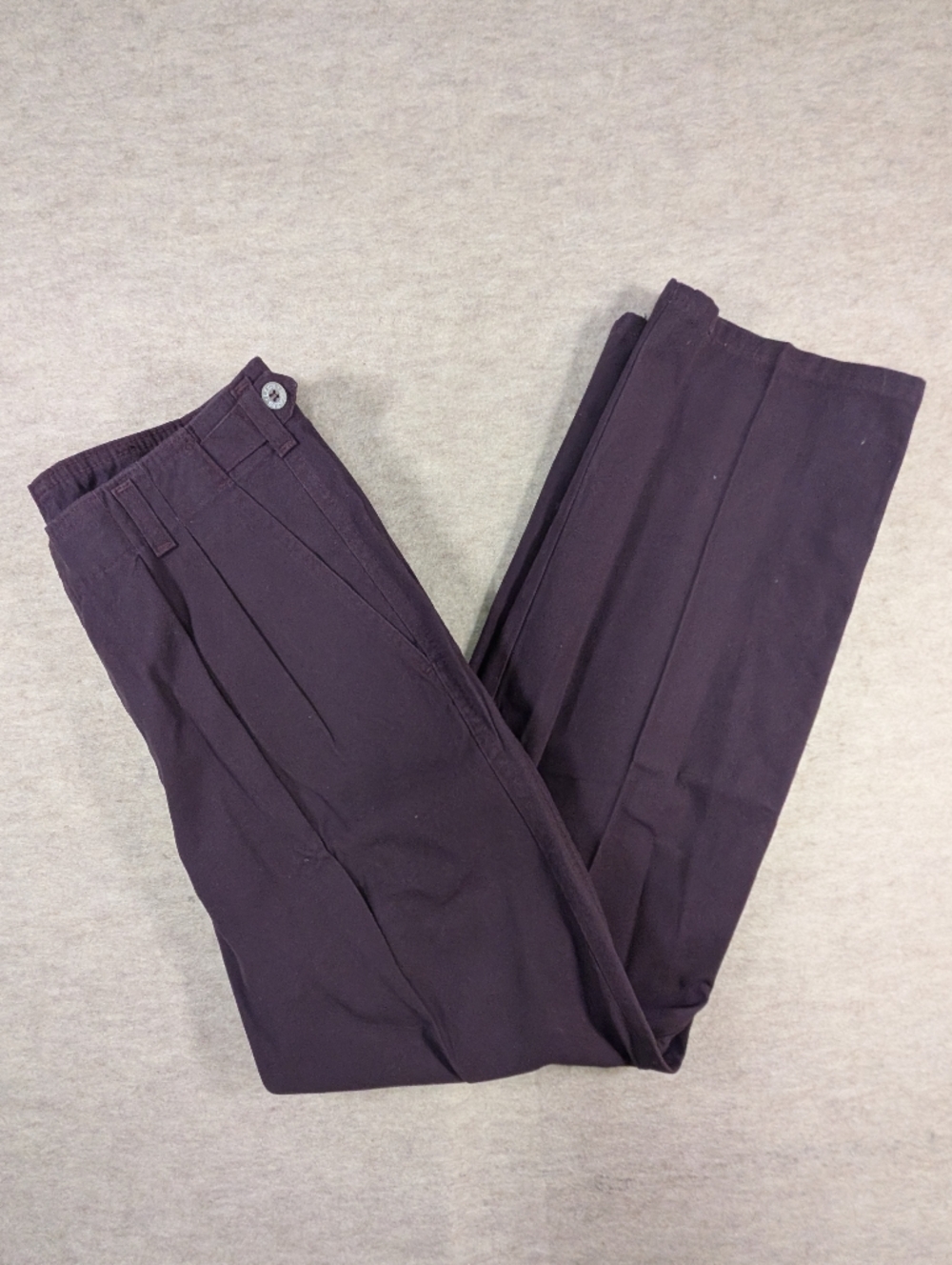 NEW Vintage Levi's Dockers Men's Eggplant Plum Purple Cotton Pants Khakis 34x30